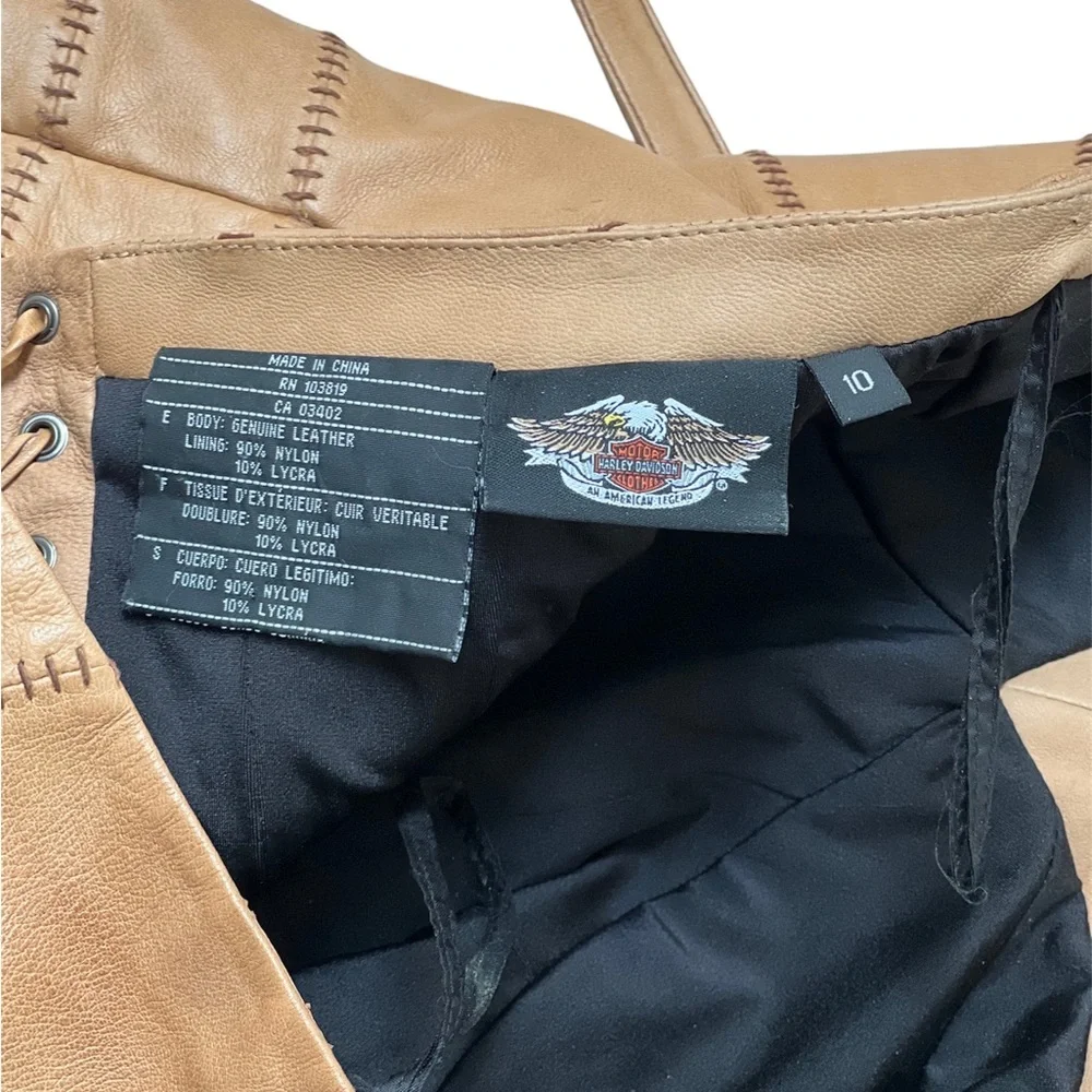 Harley Davidson Leather Halter Top - Picture 9 of 9